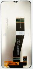 Дисплей с тачскрином Samsung  A025 / A037  (сервисный 100% оригинал) (черный) без рамки