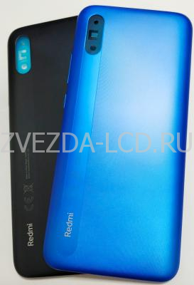 Задняя крышка Xiaomi Redmi 9A (черный,синий)