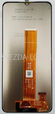 Дисплей с тачскрином Samsung A12 / A125 (сервисный 100% оригинал) (черный) без рамки
